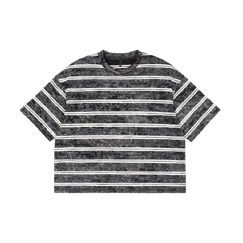 Fashion Loose Cotton Blended Fabric T Shirt-5