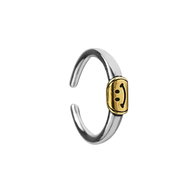 Five Pointed Star Smiley Face Ring-7