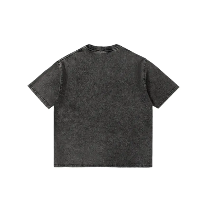 Retro Washed Cotton Blended Fabric T Shirt-7