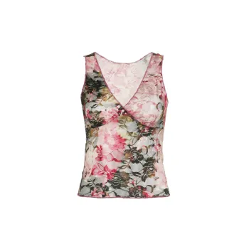 Fashionable Floral Vest Women