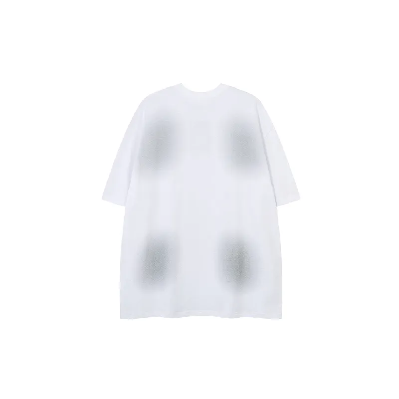 Retro Cartoon Cotton Blended Fabric T Shirt Unisex-3
