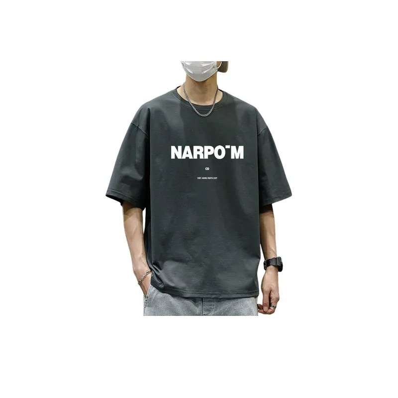 Letter Printing Short sleeved T shirt swag OOTD-8
