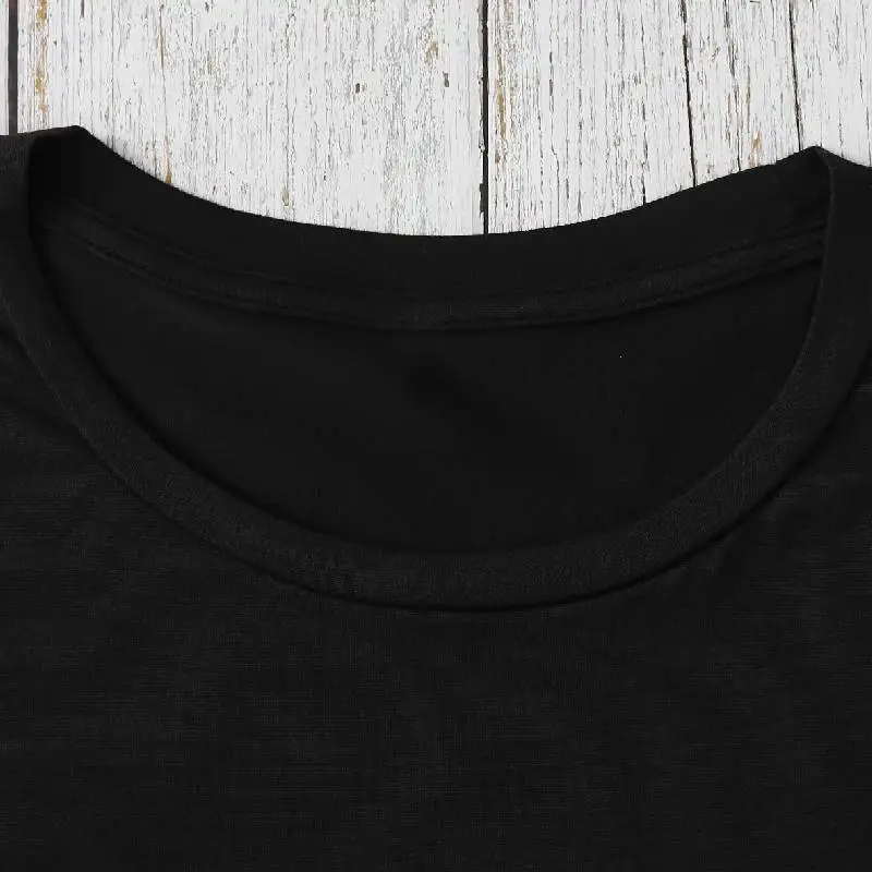 Casual Print Milk Fiber T Shirt-2