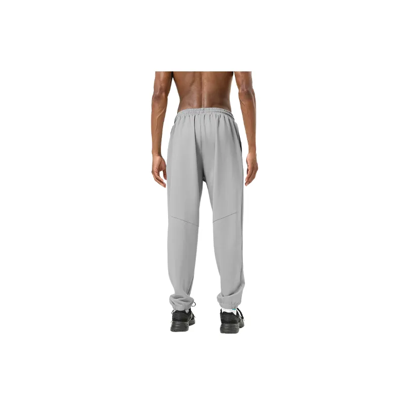 Sporty Loose Blended Synthetic Fabrics Casual Pants-5