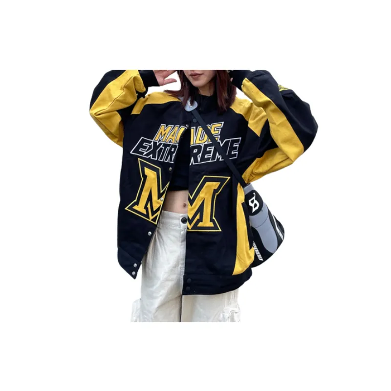 Retro Embroidered Splicing Jacket-1