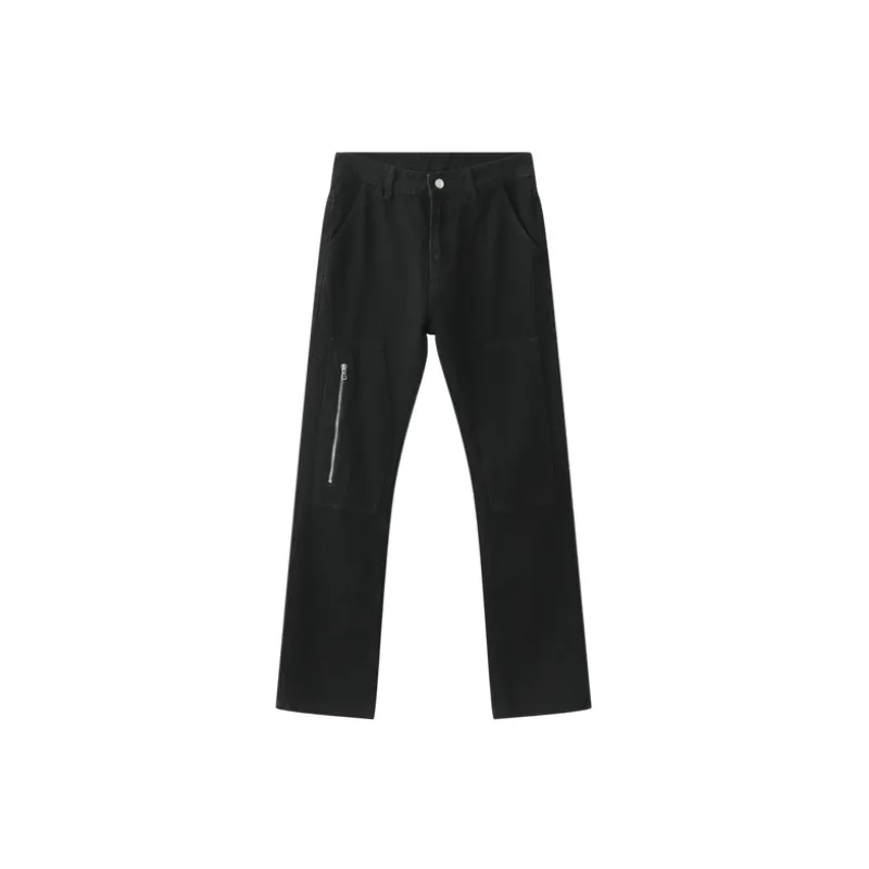 Simple Zipper Jeans-0
