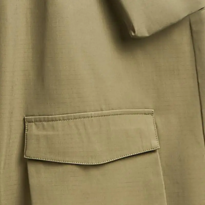 Loose Simp 100% Polyester Cargo Pants-14