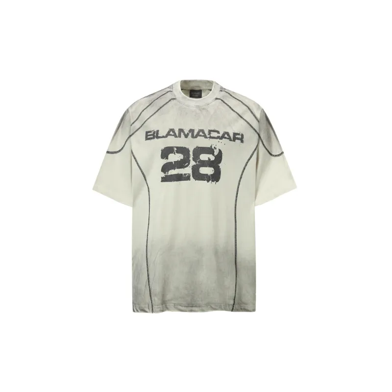 Distress Retro Cotton T-Shirt-0