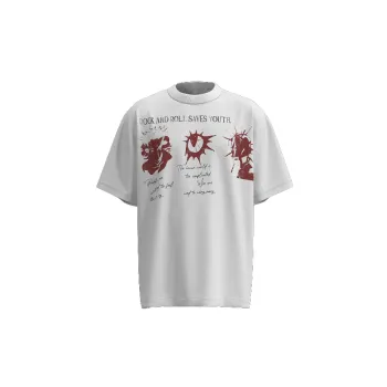 Casual Loose Combed Cotton T Shirt