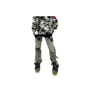 Hip Hop Patch Loose Jeans