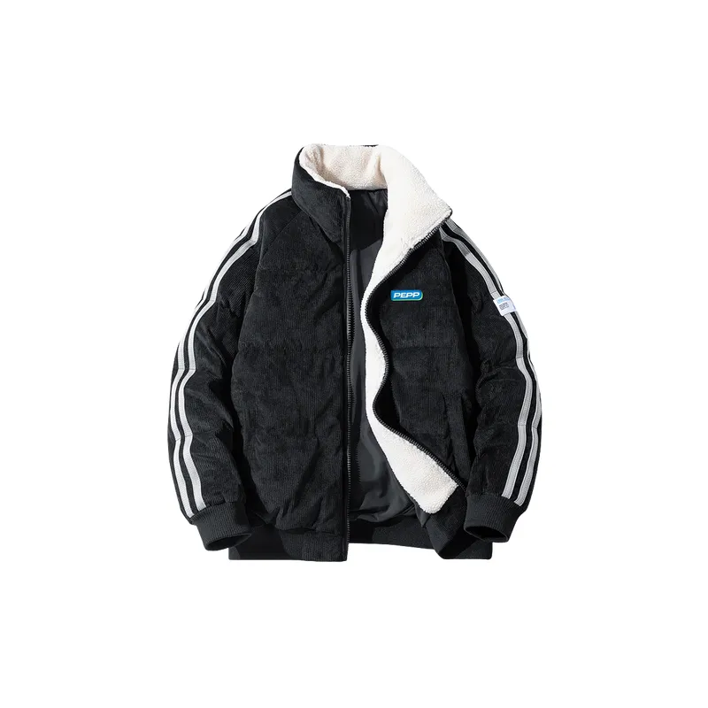 Casual Plain White Duck Down Jacket-4