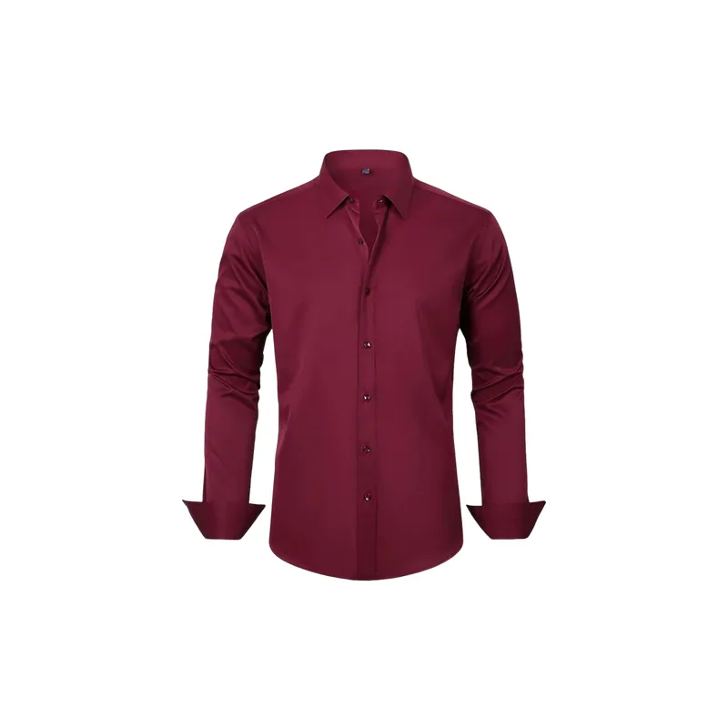 Plain Simple Four Way Stretch Fabric Shirt-2
