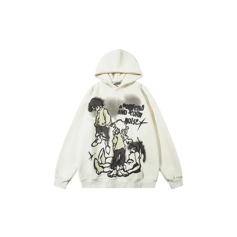 Casual Loose Cotton Blended Fabric Sweatshirt-2