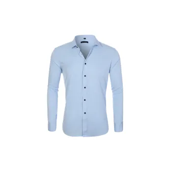 Business Simple Blended Synthetic Fabrics Shirt