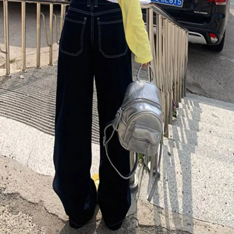 Retro Loose Jeans Women-3