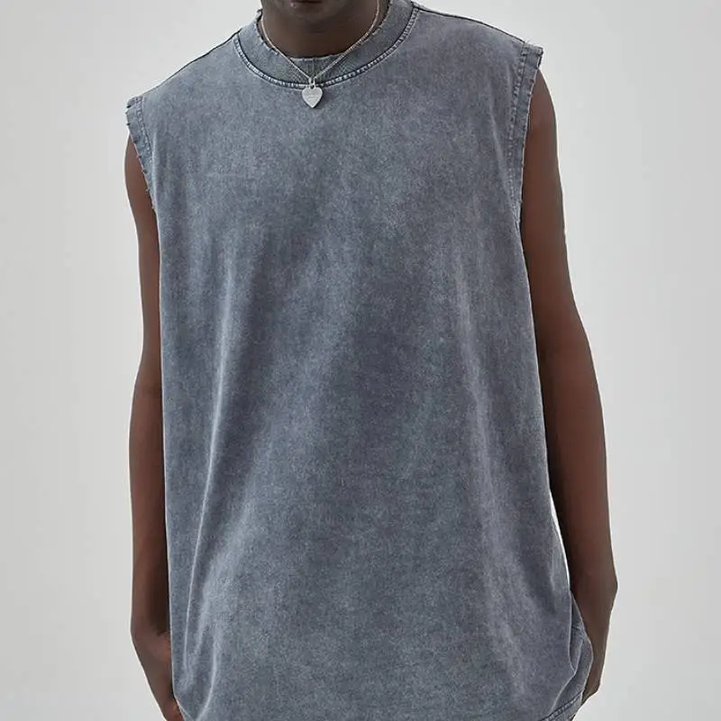 Retro Plain Cotton Vest-13
