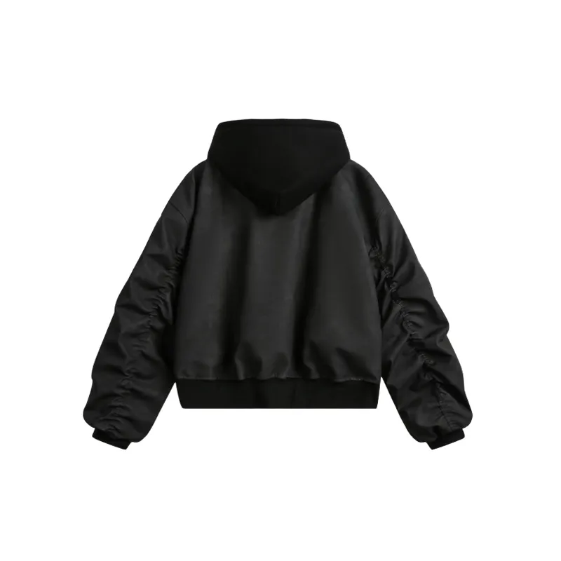 Retro Loose PU Quilted Jacket-7