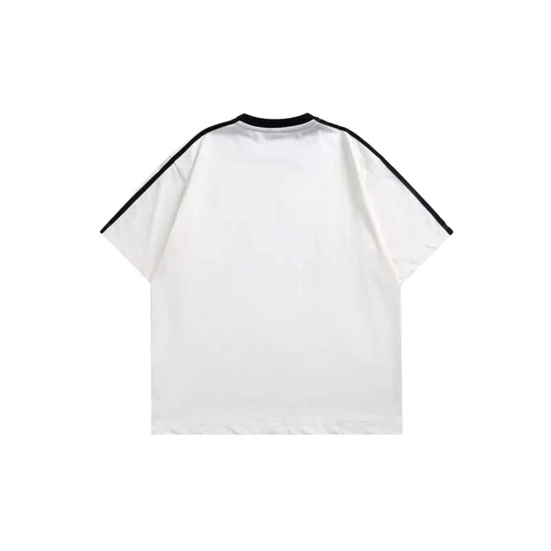 Loose Half Sleeve Printed T Shirt-3