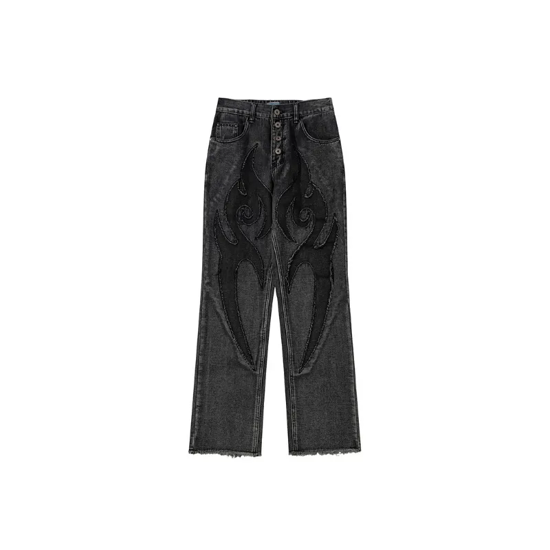 Fashionable Simple Jeans-5