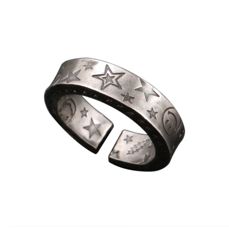 Graffiti Smiley Face Ring