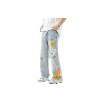 Pumpkin Design Casual Wide Leg Pants