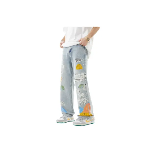 Pumpkin Design Casual Wide Leg Pants