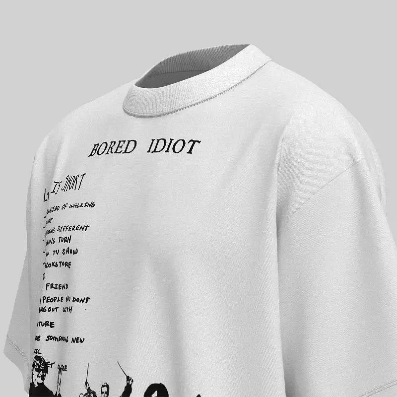 Retro Loose 100% Cotton T Shirt-7