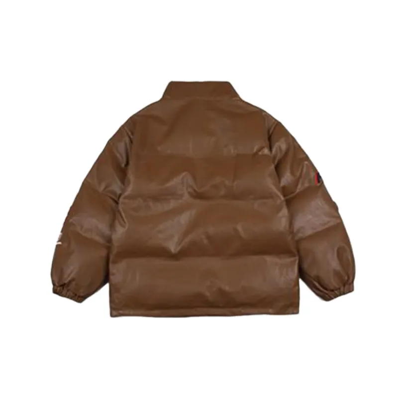 Retro Basic Stand Collar Cotton Coat-5