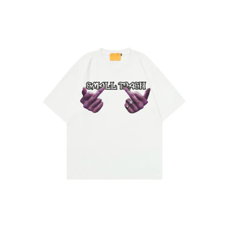 Retro Washed Round Neck T Shirt-5