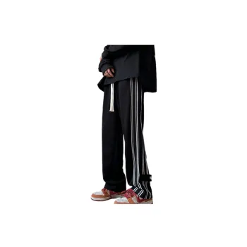 Trendy Webbing Striped Harem Pants