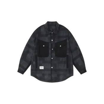 Retro Plaid Laps Long Sleeve Jacket