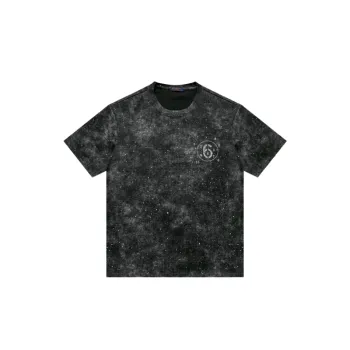 Drilling Loose Round Neck Half sleeved T shirt