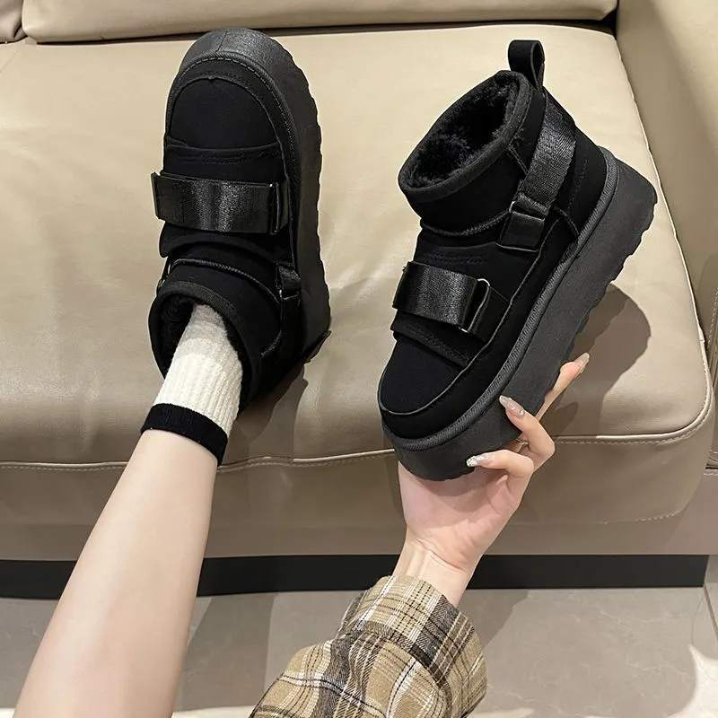 Plain Warming Snow Boots-3