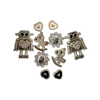 Three Dimensional Carousel Shoe Buckle Set