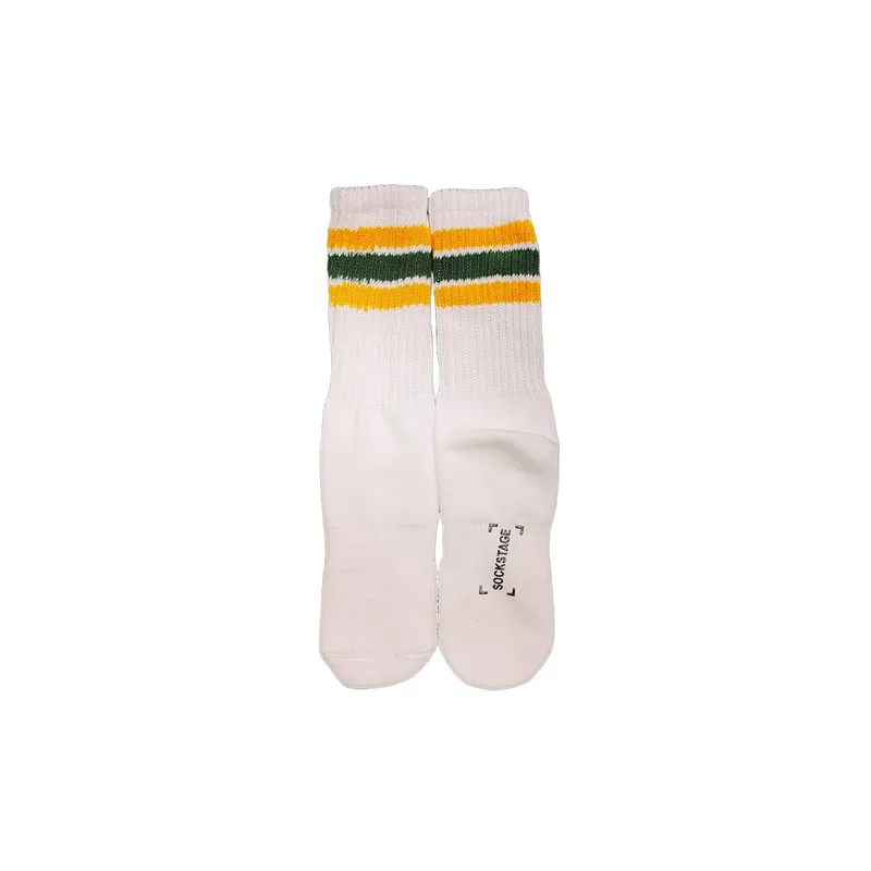 Retro Casual 100% Cotton Mid Calf Sock-1