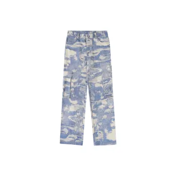 Retro Loose Denim Casual Pants
