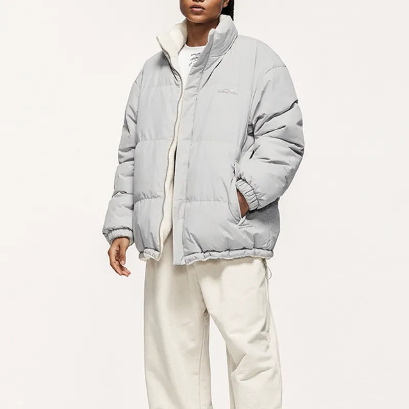 Casual Plain Quilted Jacket-2