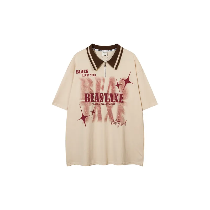 Fashionable Trendy Brand Loose T Shirt-0