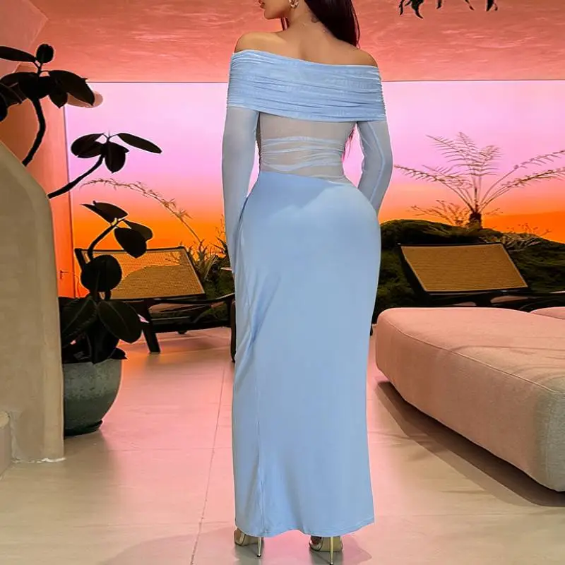 Simple Fashionable Polyester Dress Women-5