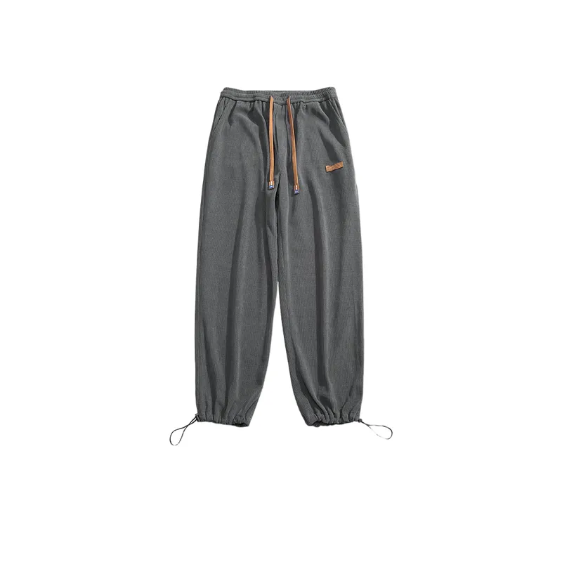 All match Leg toe Solid Color Sports Loose Pants-9