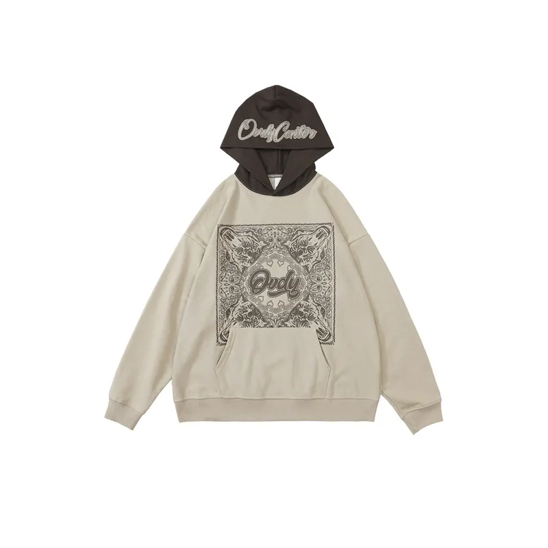 Totem Direct Spray Color Matching Tide Hoodie-0