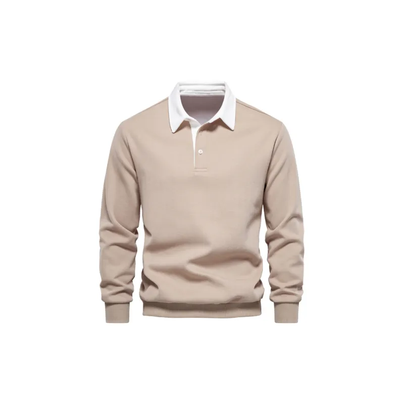 Casual Long Sleeve Polo-8