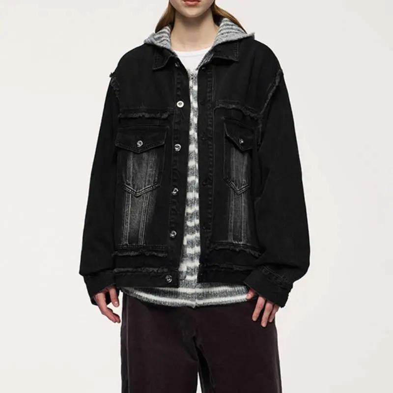 Distress Casual Denim Jacket-2