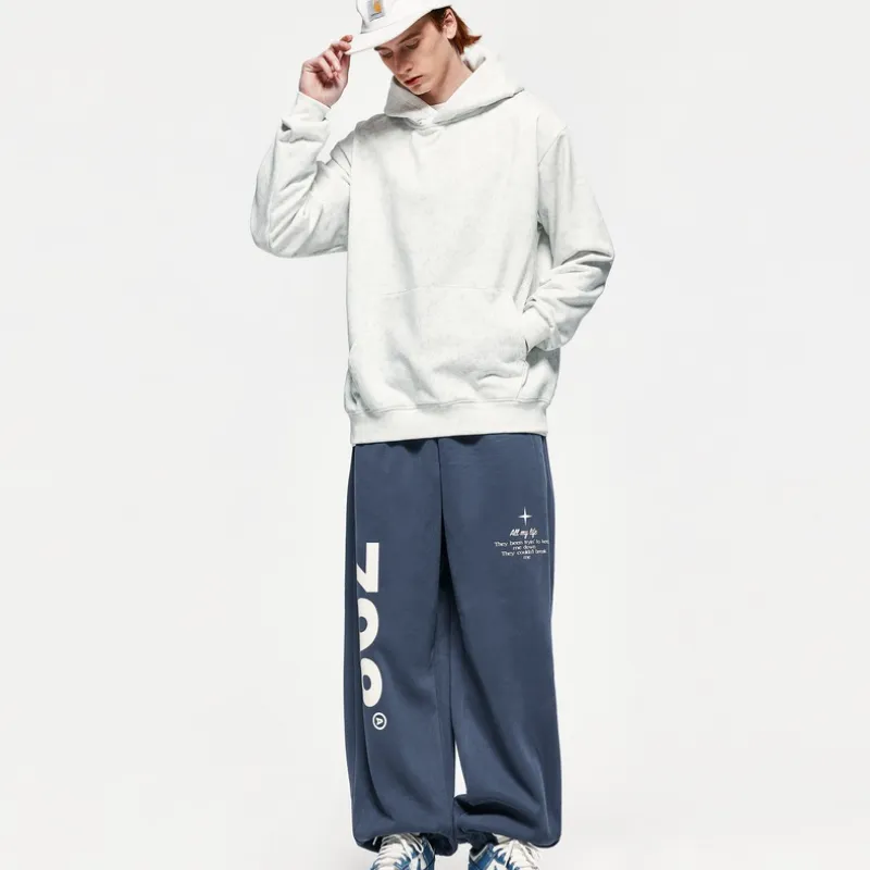 Street Loose Cotton Casual Pants-7