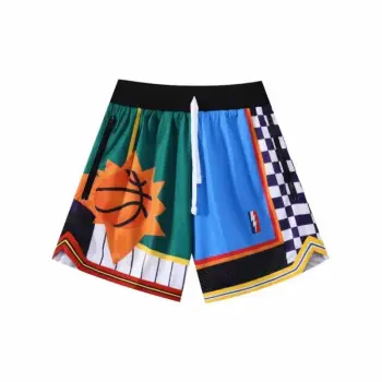 Vintage Sports Embroidery Basketball Training Shorts