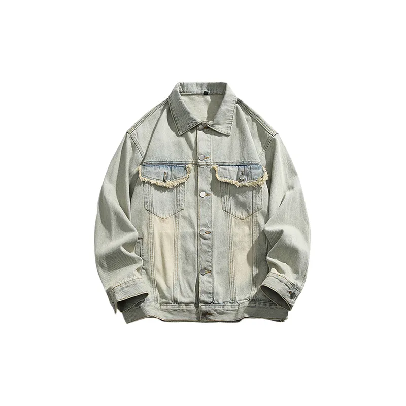 Street Retro Cotton Blended Fabric Jacket-0