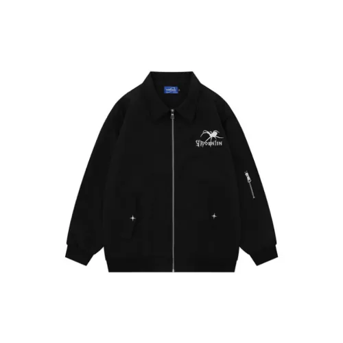 Workwear Laps Multi Pocket Embroidered Spider Zipper Jacket