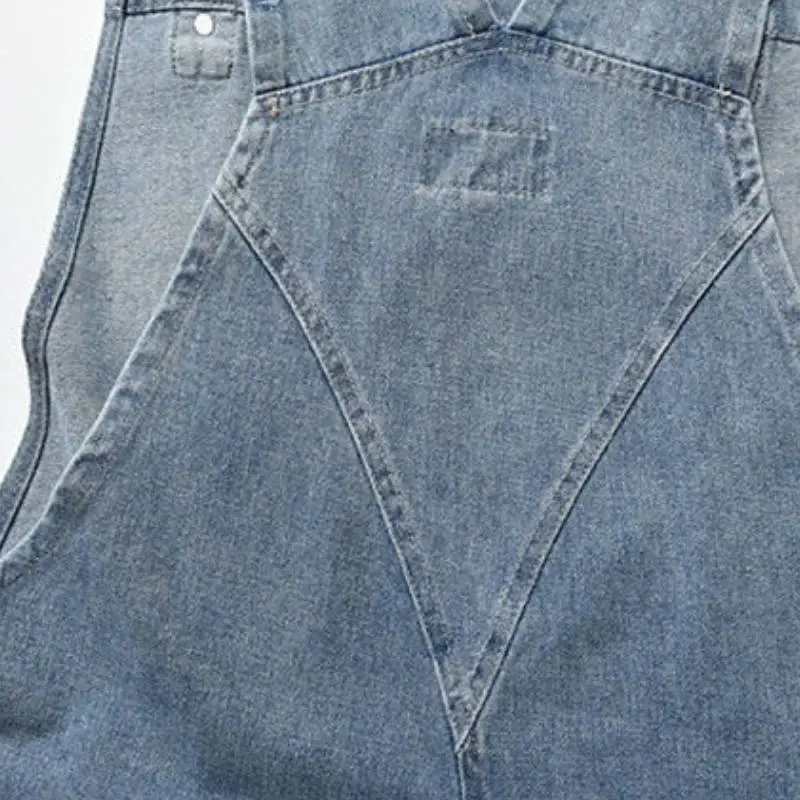 Retro Trendy Blended Synthetic Fabrics Overall-9