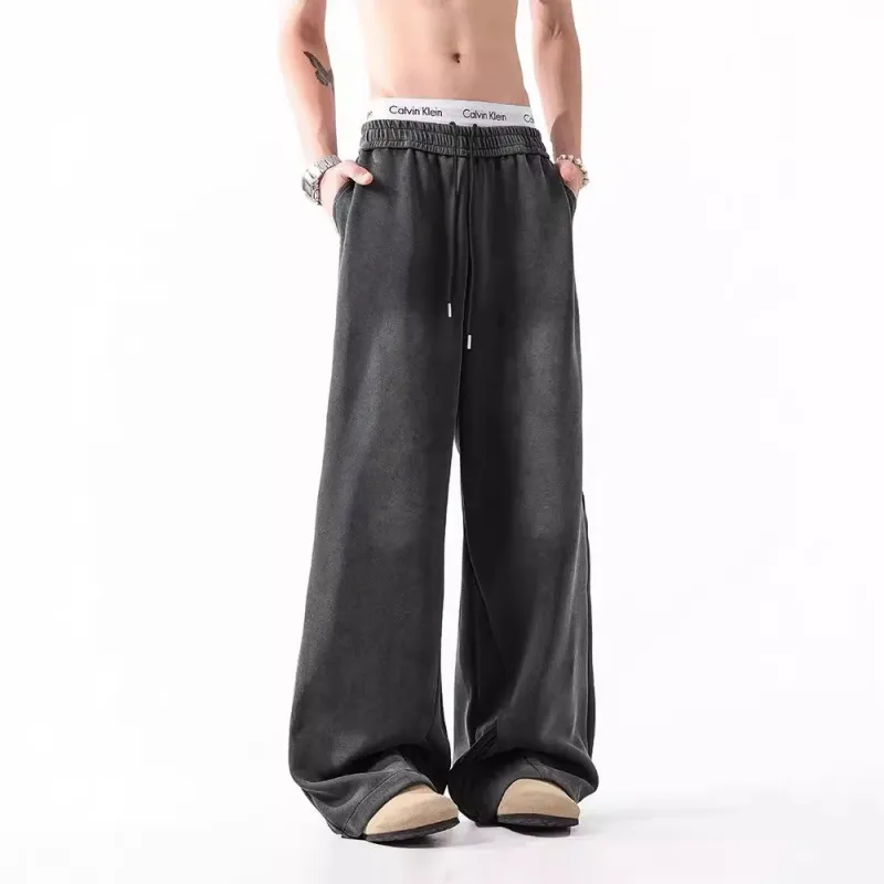 Casual Loose Straight Leg Casual Pants-2