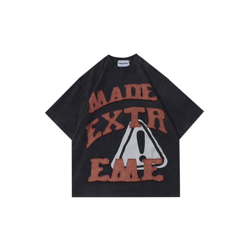 Retro Washed Half Sleeved T Shirt-0